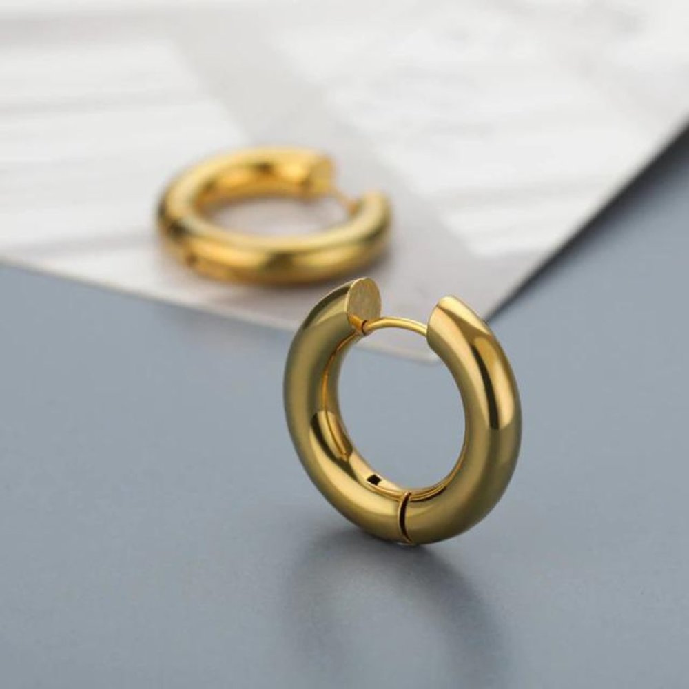 Versatile, Fashion, Round Earrings, Ring drip, Gold Color Earrings For Women